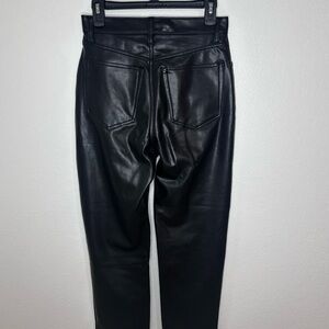 Abercrombie & Fitch Black Vegan Leather Pants Size 6/28. Excellent Condition
